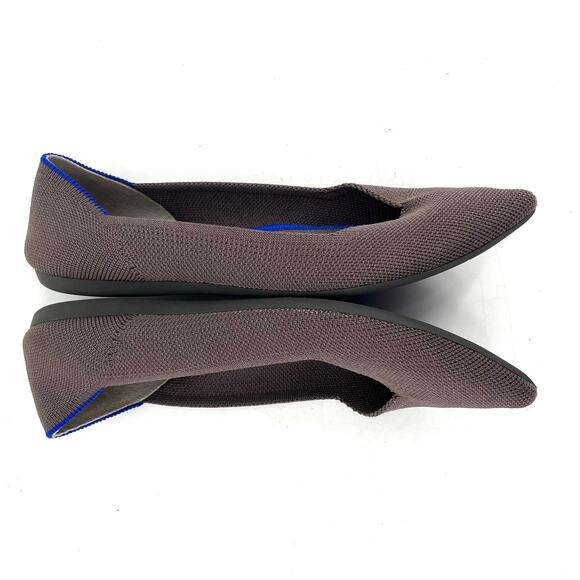 Rothy's Gray Blue The Point Pointed Toe Fabric Casual Ballet Flats (7.5) - Picture 6 of 9